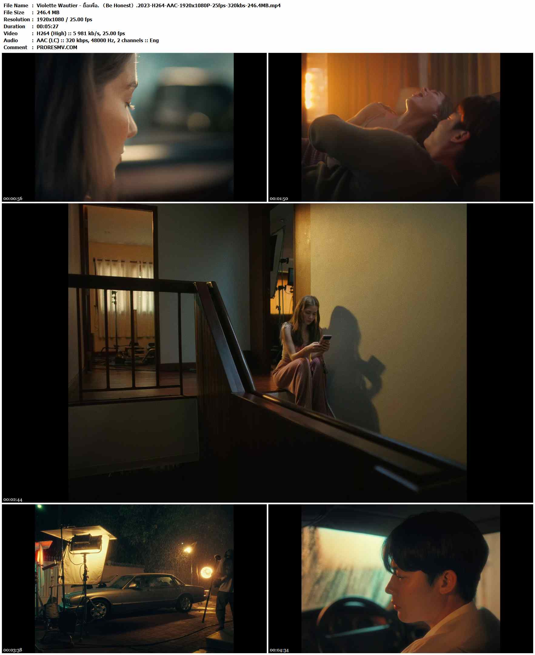 Violette Wautier - ยื้อเพื่อ. （Be Honest）.2023-H264-AAC-1920x1080P-25fps-320kbs-246.4MB官方MV_高清MV